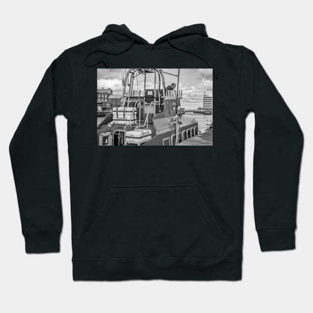 RNLI lifeboat moored in Great Yarmouth Hoodie by yackers1